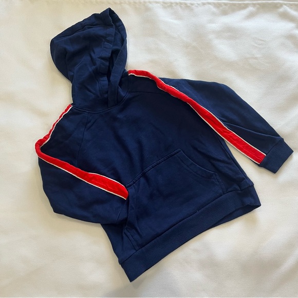 Carter's Sweatpants (4T) Sweatshirt (5T) Set Blue Red Stripe - Picture 2 of 9
